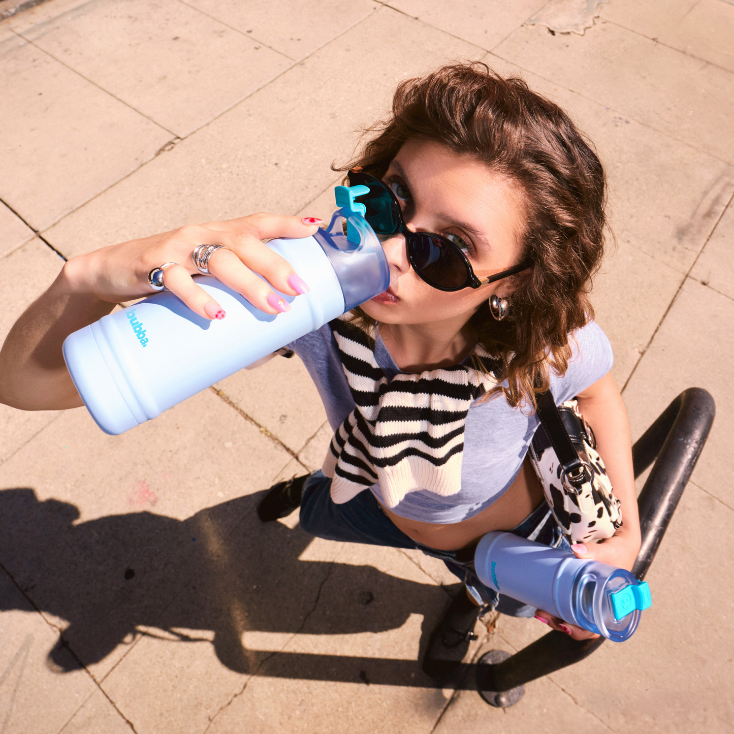 bubba 24 oz DualSip Insulated Stainless Steel Water Bottle - Mood Booster - US 8217