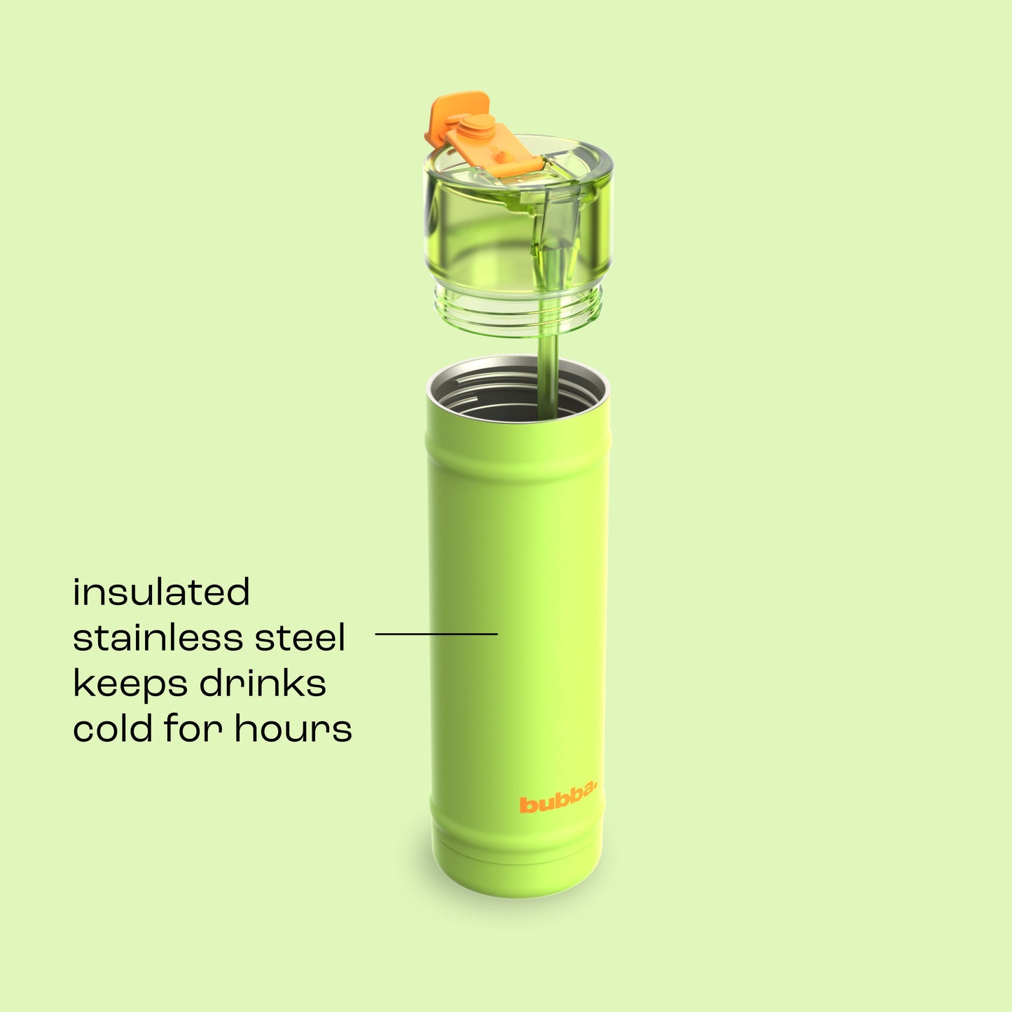 bubba 24 oz DualSip Insulated Stainless Steel Water Bottle - Glow Up - US 3744