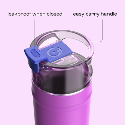 bubba 18 oz DualSip Insulated Stainless Steel Water Bottle - Mood Booster - US 8376