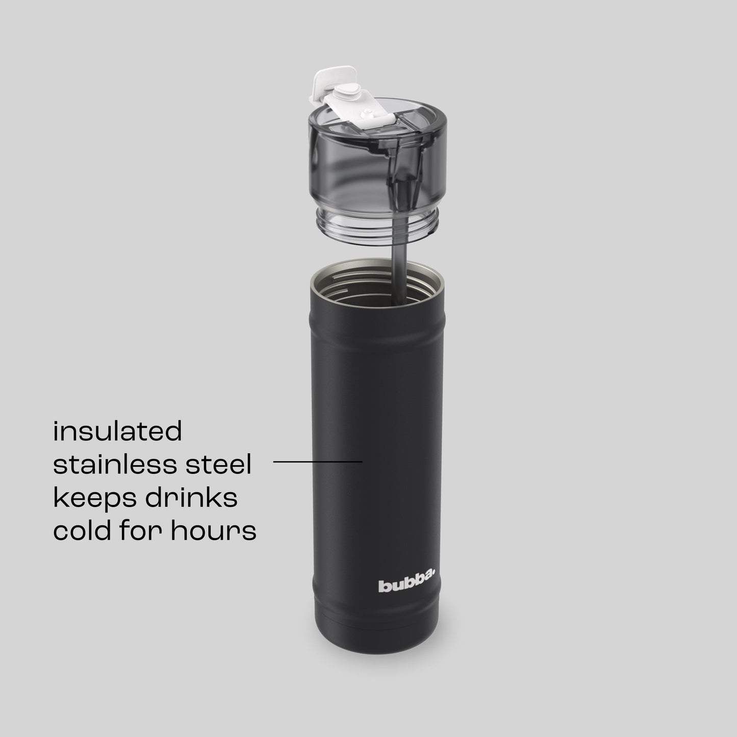 bubba 24 oz DualSip Insulated Stainless Steel Water Bottle - Office Siren - US 5825