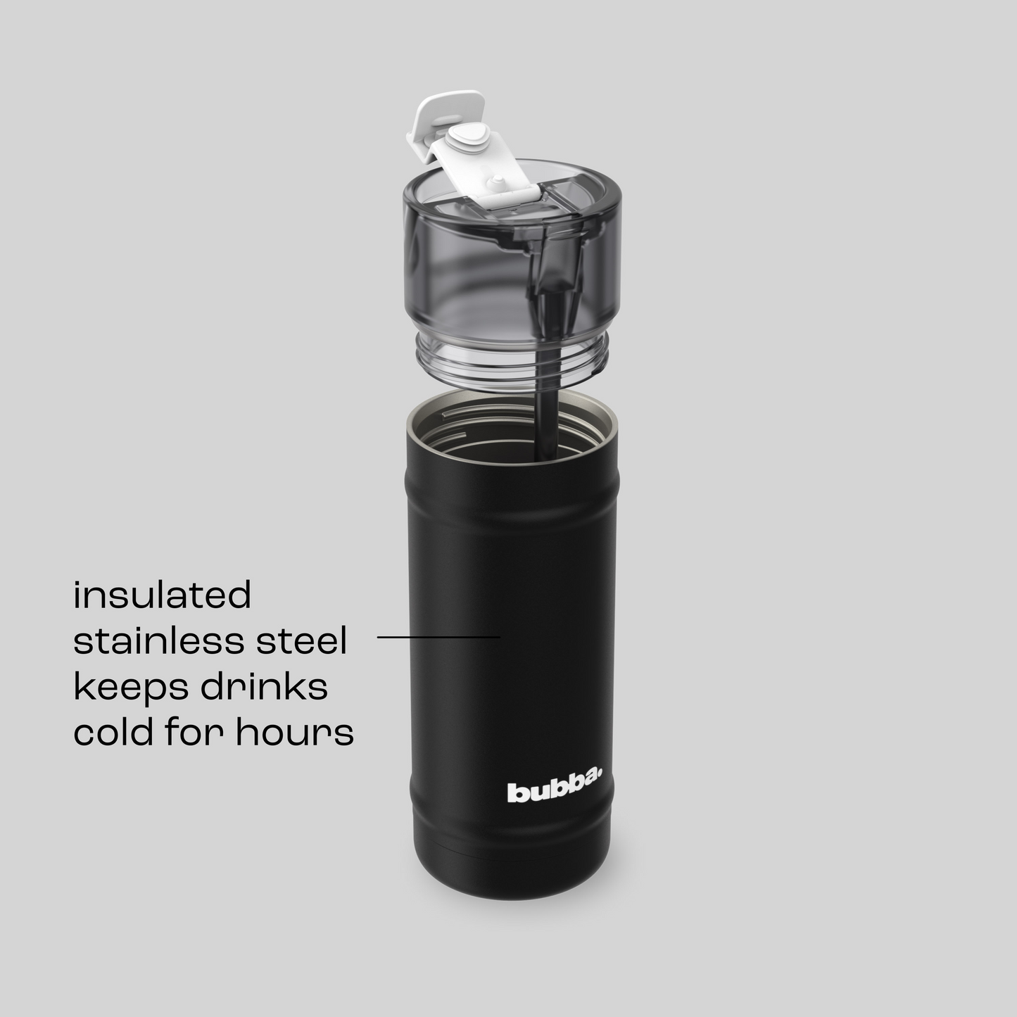 bubba 18 oz DualSip Insulated Stainless Steel Water Bottle -  Office Siren - US 2631
