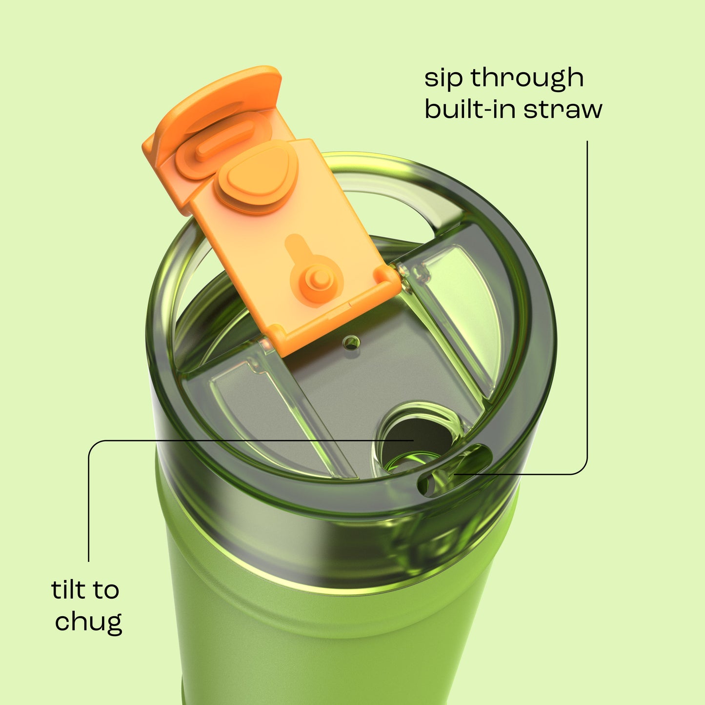 bubba 24 oz DualSip Insulated Stainless Steel Water Bottle - Glow Up - US 3744
