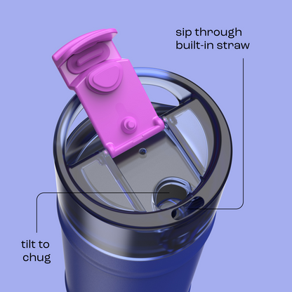 bubba 18 oz DualSip Insulated Stainless Steel Water Bottle - Ocean Energy - US 3642