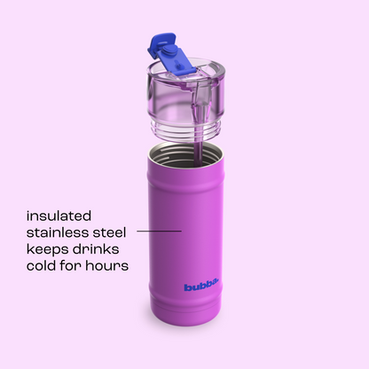 bubba 18 oz DualSip Insulated Stainless Steel Water Bottle - Mood Booster - US 8376