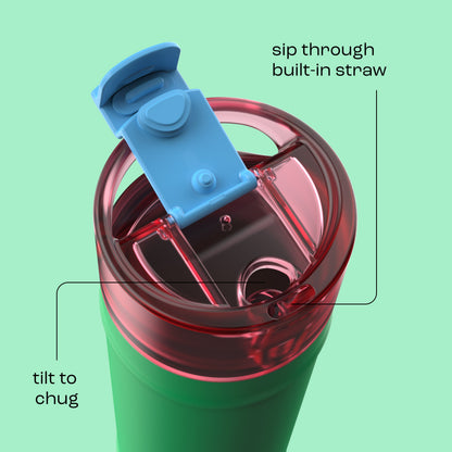 bubba 24 oz DualSip Insulated Stainless Steel Water Bottle - Fresh Serve - US 6235
