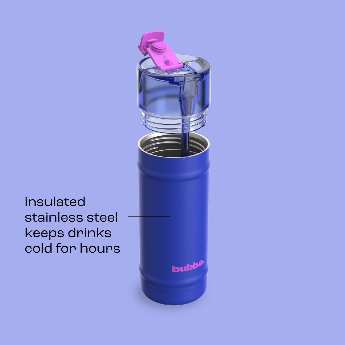 bubba 18 oz DualSip Insulated Stainless Steel Water Bottle - Ocean Energy - US 3642
