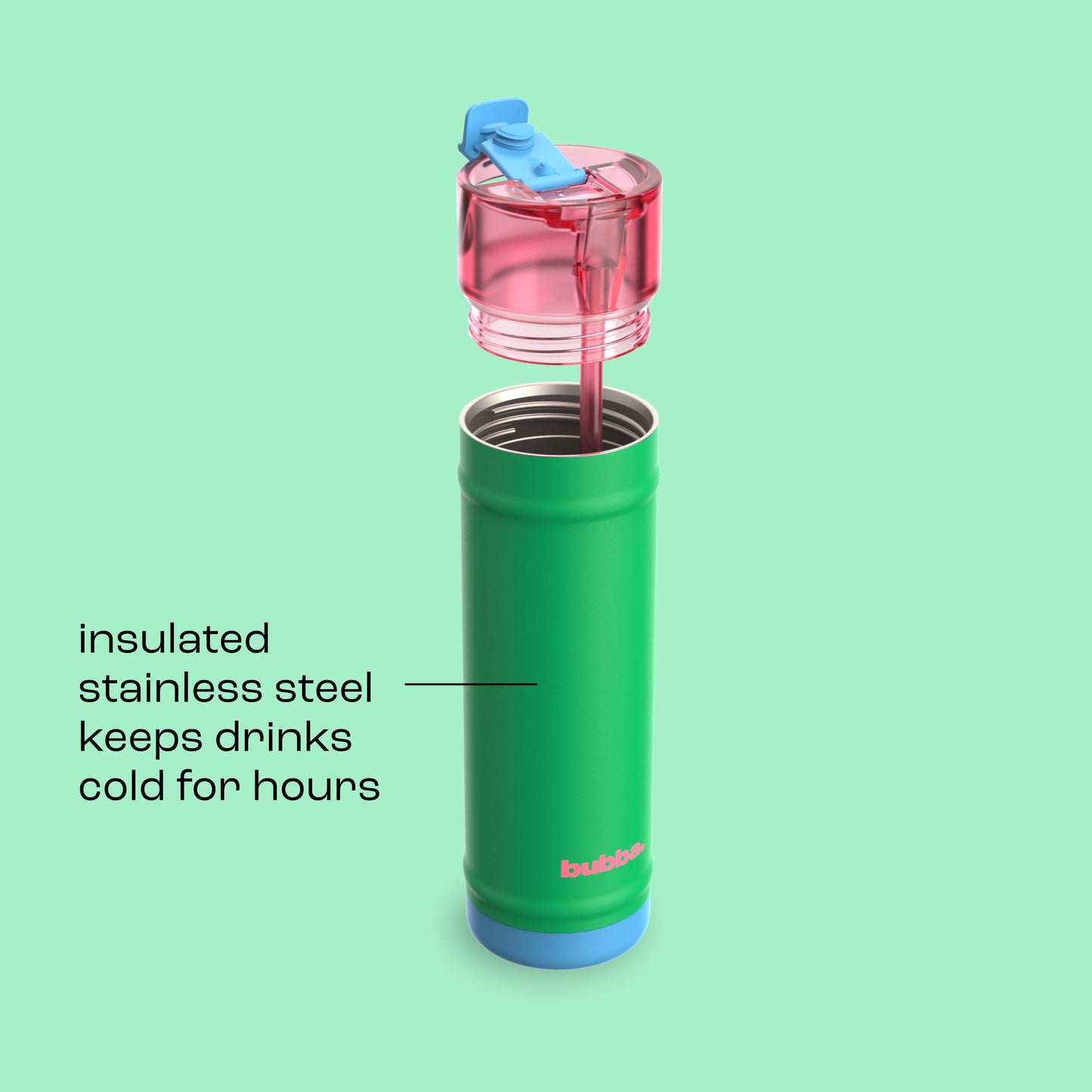 bubba 24 oz DualSip Insulated Stainless Steel Water Bottle - Fresh Serve - US 6235