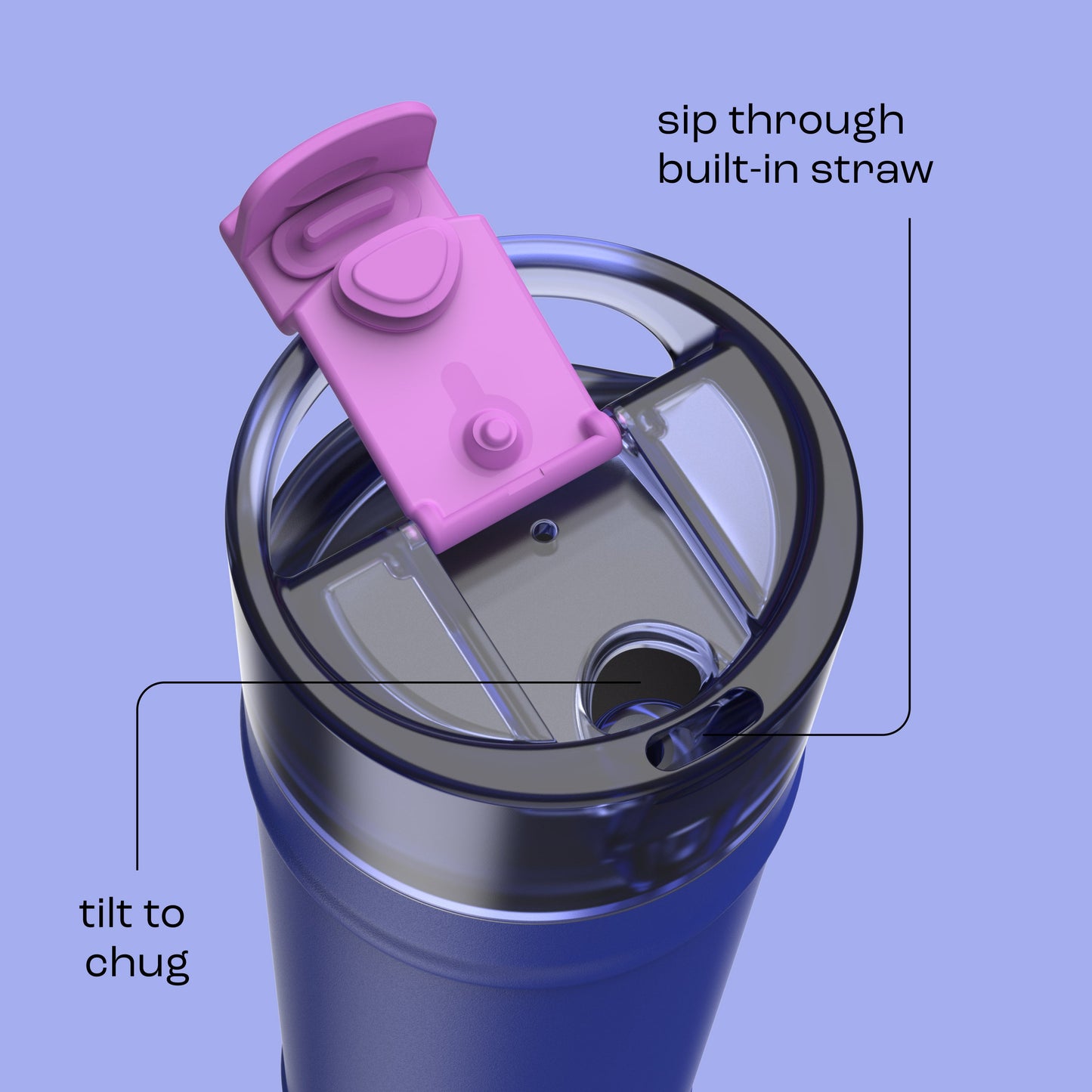 bubba 24 oz DualSip Insulated Stainless Steel Water Bottle - Ocean Energy - US 5754